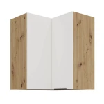 Eck-Hängeschrank Aria weiß/artisan 60x60 GN-72 2F (90°)