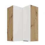 Eck-Hängeschrank Aria weiß/artisan 60x60 GN-90 2F (90°)