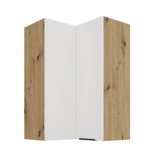 Eck-Hängeschrank Aria weiß/artisan 60x60 GN-90 2F (90°)
