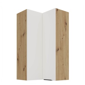 Eck-Hängeschrank Aria weiß/artisan 60x60 GN-108 2F (90°)