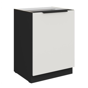 Unterschrank Aria weiß/schwaraz 60 D 1F BB