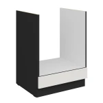 Herdumbauschrank Aria weiß/schwarz 60 D GAZ BB