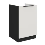 Spülenunterschrank Aria weiß/schwarz 50 ZL 1F BB