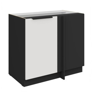 Eckanrichte Aria weiß/schwarz 105 ND 1F BB