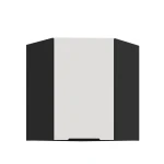 Eck-Hängeschrank Aria weiß/schwarz 60x60 GN-72 1F (45°)