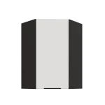 Eck-Hängeschrank Aria weiß/schwarz 60x60 GN-90 1F (45°)