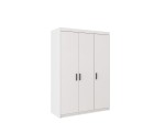 Drehtür Kleiderschrank Elena 3D 3-türig weiß