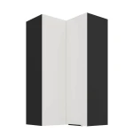 Eck-Hängeschrank Aria weiß/schwarz 60x60 GN-108 2F (90°)