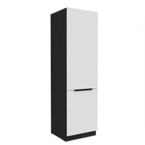 Kühl- Gefrierumbauschrank Aria weiß/schwarz 60 LO-210 2F
