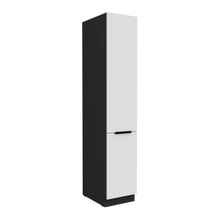 Hochschrank Aria weiß/schwarz 40 DK-210 2F