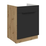Spülenunterschrank Aria schwarz/artisan 60 ZL 1S BB