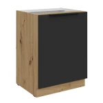 Unterschrank Aria schwarz/artisan 60 D 1F BB