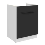 Spülenunterschrank Aria schwarz/weiß 60 ZL 1S BB