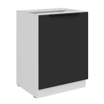 Unterschrank Aria schwarz/weiß 60 D 1F BB