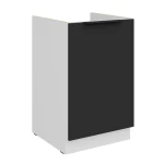 Spülenunterschrank Aria schwarz/weiß 50 ZL 1F BB