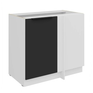 Eckanrichte Aria schwarz/weiß 105 ND 1F BB