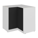 Eckunterschrank Aria schwarz/weiß 90x90 DN 2F BB