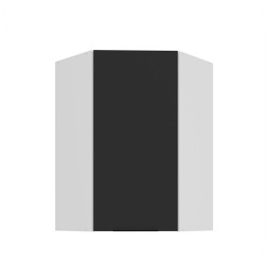 Eck-Hängeschrank Aria schwarz/weiß 60x60 GN-90 1F (45°)