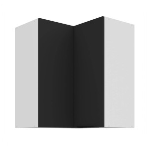 Eck-Hängeschrank Aria schwarz/weiß 60x60 GN-72 2F (90°)