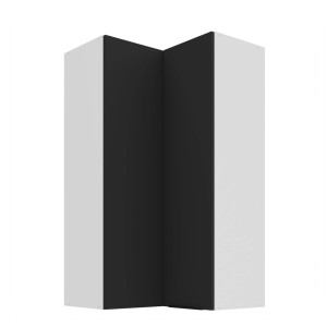 Eck-Hängeschrank Aria schwarz/weiß 60x60 GN-108 2F (90°)