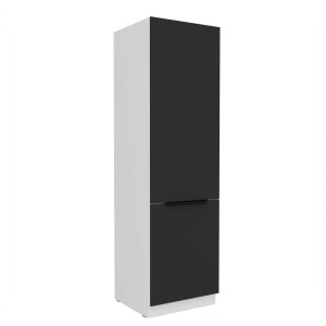 Hochschrank Aria schwarz/weiß 60 DK-210 2F