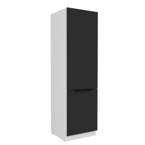 Kühl- Gefrierumbauschrank Aria schwarz/weiß 60 LO-210 2F