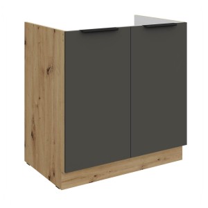 Spülenunterschrank Aria  graphit/artisan 80 ZL 2F BB