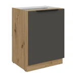 Unterschrank Aria graphit/artisan 60 D 1F BB