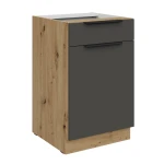 Unterschrank Aria graphit/artisan 50 D 1F 1S BB