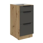 Unterschrank Aria graphit/artisan 40 D 3S BB