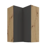Eck-Hängeschrank Aria graphit/artisan 60x60 GN-90 2F (90°)