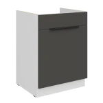 Spülenunterschrank Aria graphit/weiß 60 ZL 1S BB