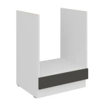 Herdumbauschrank Aria graphit/weiß 60 D GAZ BB