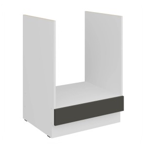 Herdumbauschrank Aria graphit/weiß 60 D GAZ BB