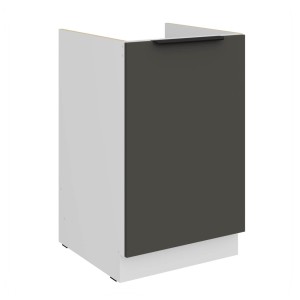 Spülenunterschrank Aria graphit/weiß 50 ZL 1F BB