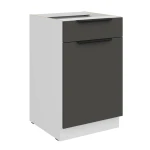 Unterschrank Aria graphit/weiß 50 D 1F 1S BB