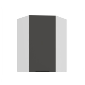 Eck-Hängeschrank Aria graphit/weiß 60x60 GN-90 1F (45°)