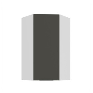 Eck-Hängeschrank Aria graphit/weiß 60x60 GN-108 1F (45°)
