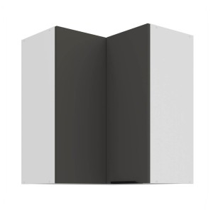 Eck-Hängeschrank Aria graphit/weiß 60x60 GN-72 2F (90°)