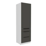 Hochschrank Aria graphit/weiß 60 DKS-210 3S 1F