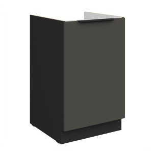 Spülenunterschrank Aria graphit/schwarz 50 ZL 1F BB