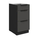 Unterschrank Aria graphit/schwarz 40 D 3S BB
