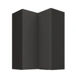 Eck-Hängeschrank Aria graphit/schwarz 60x60 GN-90 2F (90°)