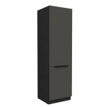 Hochschrank Aria graphit/schwarz 60 DK-210 2F