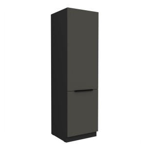 Hochschrank Aria graphit/schwarz 60 DK-210 2F