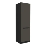 Kühl- Gefrierumbauschrank Aria graphit/schwarz 60 LO-210 2F