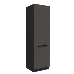 Kühl- Gefrierumbauschrank Aria graphit/schwarz 60 LO-210 2F