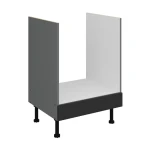 Herdumbauschrank Aria schwarz/anthrazit 60 D GAZ BB