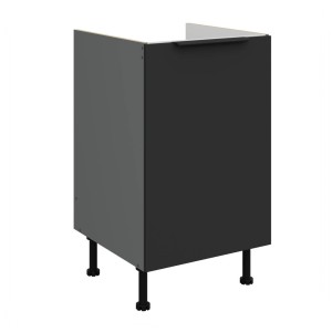 Spülenunterschrank Aria schwarz/anthrazit 50 ZL 1F BB