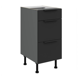 Unterschrank Aria schwarz/anthrazit 40 D 3S BB